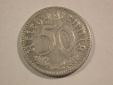 B15 3.Reich 50 Pfennig Alu  1935 J in sehr schön+ Originalbilder