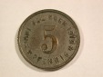 B16  Solingen 5 Pfennig 1919 Eisen,versilbert? in vz+/vz-st  O...