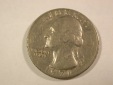 B44 USA Quarter Dollar 1971 in vz   Originalbilder