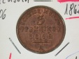 B44 Preussen  3 Pfennig 1862 A in prfr/fast ST   Originalbilder
