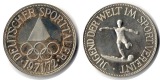 Deutschland Medaille 1972 FM-Frankfurt Feingewicht:  13,5g Sil...