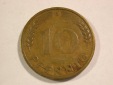 B45 BRD 10 Pfennig 1949 D in f.ss  Originalbilder