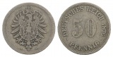 Kaiserreich, 50 Pfennig 1876 A