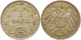 7876 Kaiserreich  1 Mark 1914 J