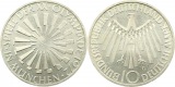 7912 10 Mark Olympiade 1972 München F  9,69 Gramm Silber fein...