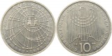 7977 10 Mark 1999 J  50 SOS Kinderdörfer  14,34 Gramm Silber ...