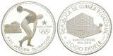 Olympische Spiele 1980 - 2000 Ekuele; PP, AG 30,92 g, Ø 40 mm