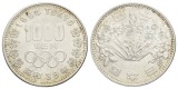 Japan 1000 Yen 1964 Silber, Olympische Spiele Tokyo; 20,23 g