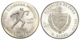 Olympische Spiele 1983 - 5 Pesos Cuba; PP, AG 11,97 g