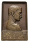 Hamburg Fecht-Klub, Plakette Bronze 1925; 81,65 g, H45,8xB67,6 mm