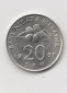 20 Sen Malaysia 1991  (K565)