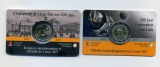 2 Euro 2017 200 Jahre Uni Lüttich in Coincard stempelglanz Wa...