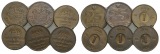 diverse Auslandsmünzen, 6 Stück