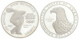USA, 1 Dollar 1983 Olympische Spiele, PP, Ag