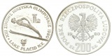 Polen, 200 Zloty 1980 Olympische Spiele, PP, Ag
