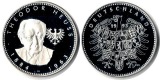 Deutschland Medaille 1993 FM-Frankfurt Feingewicht: ca. 20g Si...