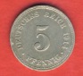 Kaiserreich 5 Pfennig 1914 A