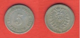 Kaiserreich 5 Pfennig 1889 A