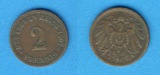 Kaiserreich 2 Pfennig 1907 A