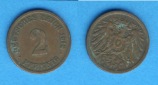 Kaiserreich 2 Pfennig 1912 D