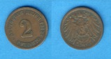 Kaiserreich 2 Pfennig 1912 F