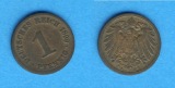 Kaiserreich 1 Pfennig 1899 A