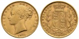 7,32 g Feingold. Wappen mit Stempel # 32. Victoria (1837 - 1901)