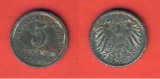 Kaiserreich 5 Pfennig 1921 E Eisen