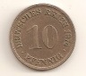 10 Pfennig 1874 F Deutsches Reich ss/vz