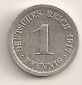 1 Pfennig 1917 A Deutsches Reich ss+