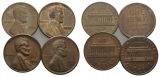 USA, 1 Cent 1966/ 1956/ 1968/ 1969