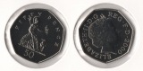 U.K. Original 50 Pence 2000 <i>Seated Britannia</i> **Brillian...