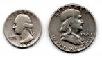 USA  Half/Quarter Dollar  1951  FM-Frankfurt  Feingewicht: 11,...
