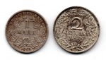 Kaiserreich   1 Mark /2 Reichsmark  1905 / 1926   FM-Frankfurt...