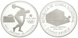 Olympische Spiele 1980 - 2000 Ekuele; PP, 0,927 AG 31,13 g, Ø...