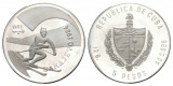 Olympische Spiele 1983 - 5 Pesos Cuba; PP, AG 0,999; 12,05 g