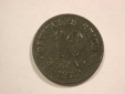 B17 KR 10 Pfennig Zink Ersatzmünze 1920 in vz/vz+ zaponiert O...