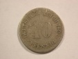 B17 KR 10 Pfennig 1891 E in f.ss Originalbilder