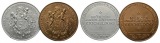 Medaillen (1 x Bronze, 1 x Bronze versilbert)