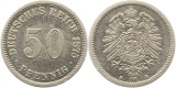 8312 Kaiserreich 50 Pfennig Silber 1875 D