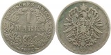 8321 Kaiserreich 1 Mark Silber 1873 D