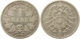 8347 Kaiserreich 1 Mark Silber 1878 J