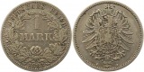 8358  Kaiserreich 1 Mark Silber 1883 A
