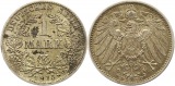8372  Kaiserreich 1 Mark Silber 1915 D