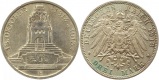 8454 Kaiserreich Sachsen 3 Mark 1913 Völkerschlachtsdenkmal