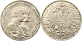 8457 Kaiserreich SachsenWeimar Eisenach  3 Mark 1915