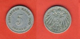 Kaiserreich 5 Pfennig 1899 G