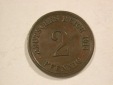 B18 KR 2 Pfennig 1914 A in vz/f.vz   Originalbilder