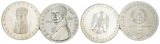 DDR, 5 Mark 1977/1986 (2 Münzen)