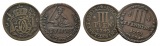 Altdeutschland, 2 Kleinmünzen 1743/1753